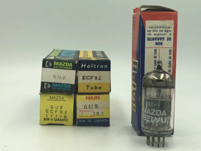 ECF82 6U8, various labels, Tube, lampe Röhre Valve Lampa. NOS, NIB. X1