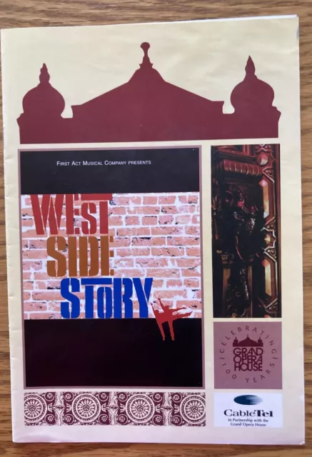 West Side Story Programme- Grand Opera House Belfast, Northern Ireland 1996