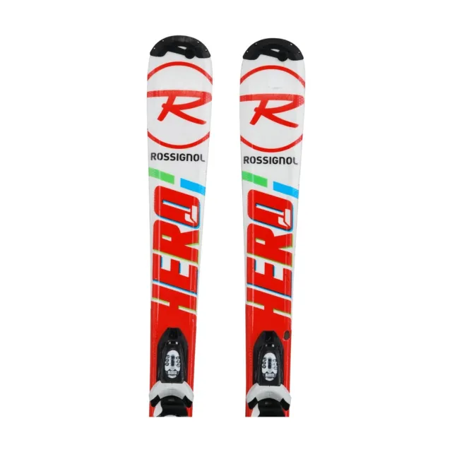 Gebrauchte Ski Junior Rossignol Hero Jr + Bindungen - Qualität B 140 cm 2