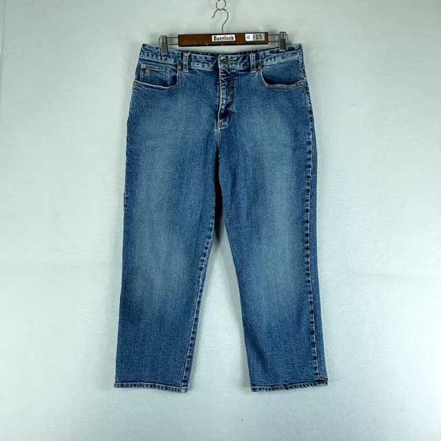 Nautica Womens Jeans Blue Tag Size 12 (32x25) Mid Rise Straight Denim