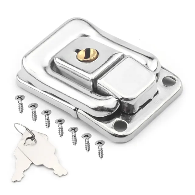 41mm*28mm Buckle Toggle Catch Lock Suitcase Box Iron Chest Trunk Latch Clasp Key