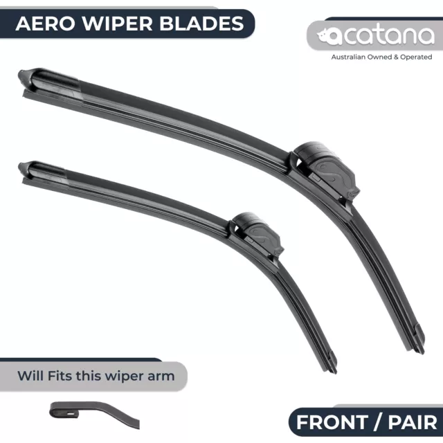 Wiper Blades for Mitsubishi Triton MN 2009 - 2015 Front Pair 22 + 17" Windscreen