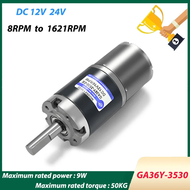 PLANETARY GEARED MOTOR DC 12V 24V Reduction Reversible High Torque