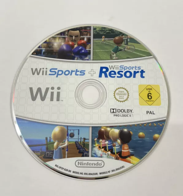 Nintendo Wii Sports + Wii Sports Resort Nur Disc
