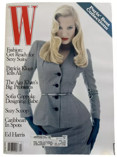 W magazine 1994 KAREN MULDER Paris collections Patricia Kluge Supermodels