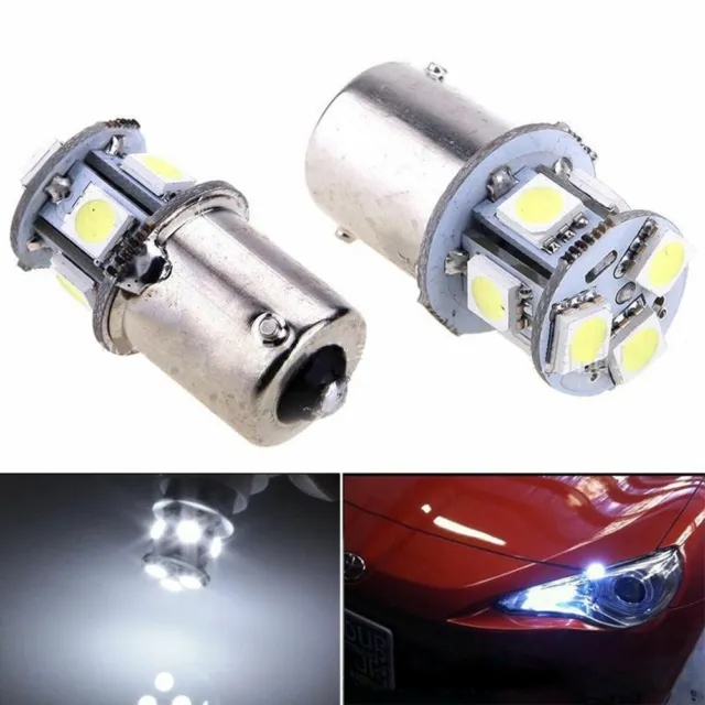 2Pcs New Bulb Auto Lamp Car Tail Light Turn Signal 5050 8SMD LED BA15S R5W 1156