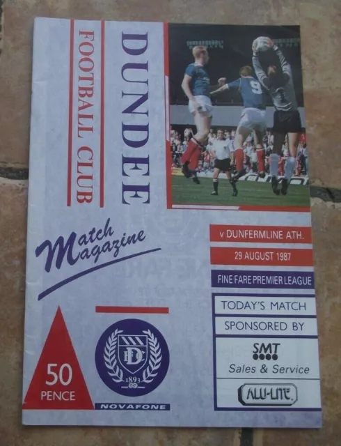 1987-88 (Aug) Dundee v Dunfermline - Scottish Premier League