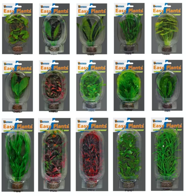 Superfish Easy Artificial Aquarium Plants Decoration 10cm 20cm 30cm Plastic Silk