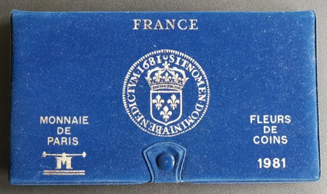 France - Francia - French Coins - Coffret Monnaie De Paris Fdc 1981.