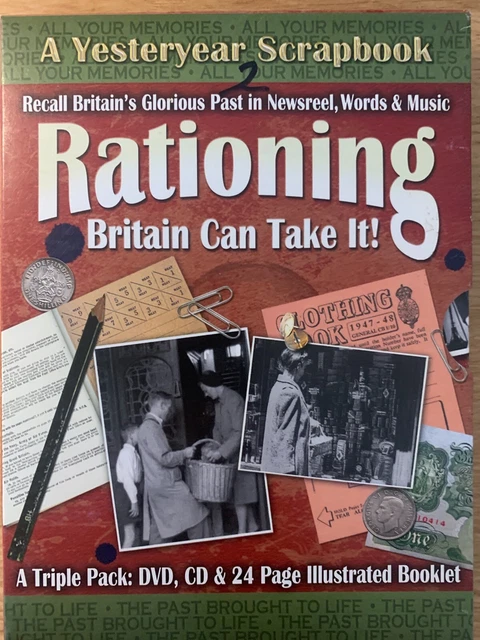 RATIONING: BRITAIN CAN TAKE IT A Yesteryear Scrapbook CD/DVD Newsreels + Music