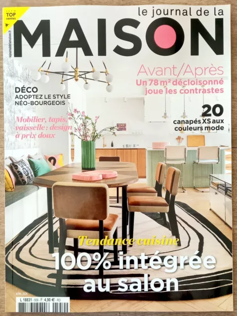 Le journal de la maison avril 2024 n° 559 tendance cuisine