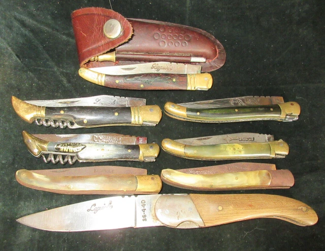 Lot De 8 Anciens Couteaux, Vintage, Pour Collection Ou Cuisine