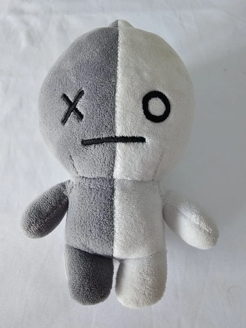 Aurora, 61471 BT21 Coussin En Peluche VAN Gris Et Blanc