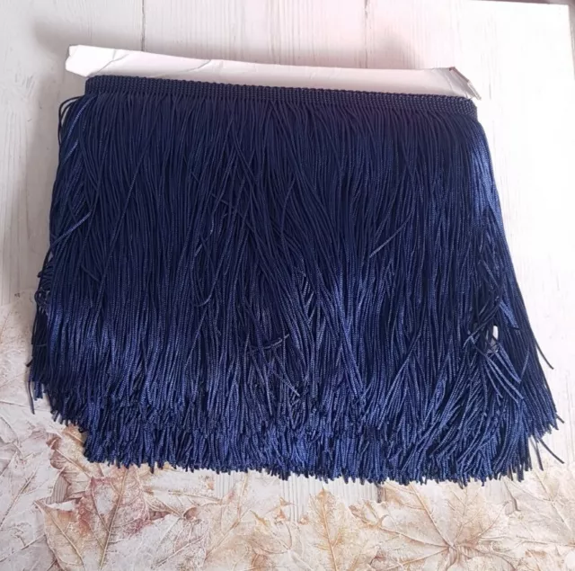 1m 15cm drop Tassel Fringe / Fringing Trim lace trimming NAVY BLUE