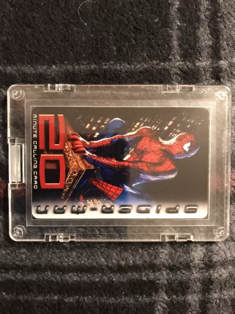 (00 PROOF 00 WHITEBACK) Rare Spiderman 20 Unit Proof Phonecard READ DESCRIPTION