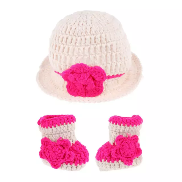 Newborn Girls Boys Crochet Knit Costume Photo Photography Props Hat