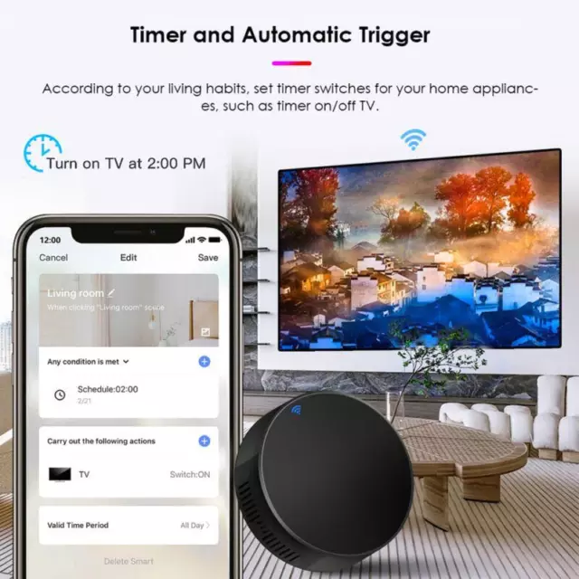 Smart Home Control WiFi Infrarot-Fernbedienung Sprachsteuerung Universal IR Hub