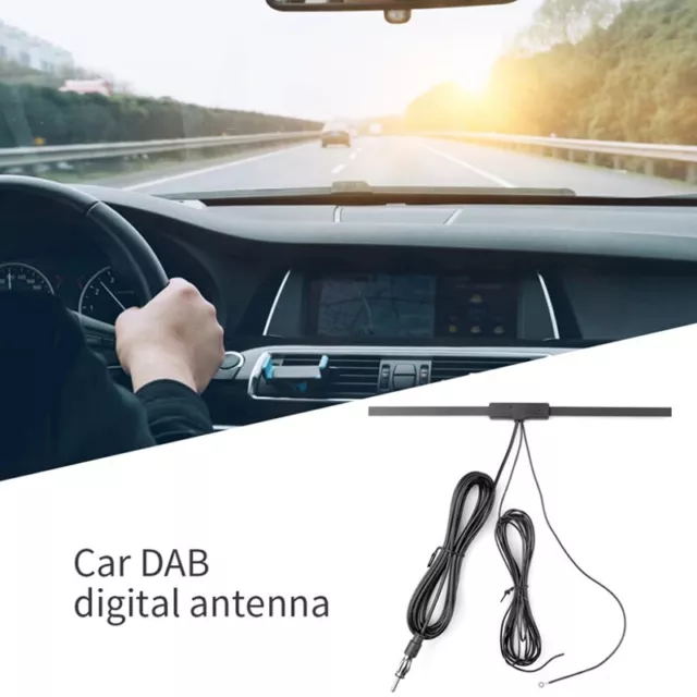 Universal DAB+FM Radio Car Antenna Signal Amplifier Aerial Plug Auto Antenna  G1 3