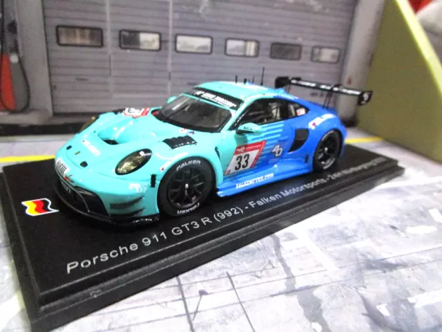 PORSCHE 911 - 992 GT3 R 24h Nürburgring 2023 #33 Falken Bachler Mülle Spark 1:43