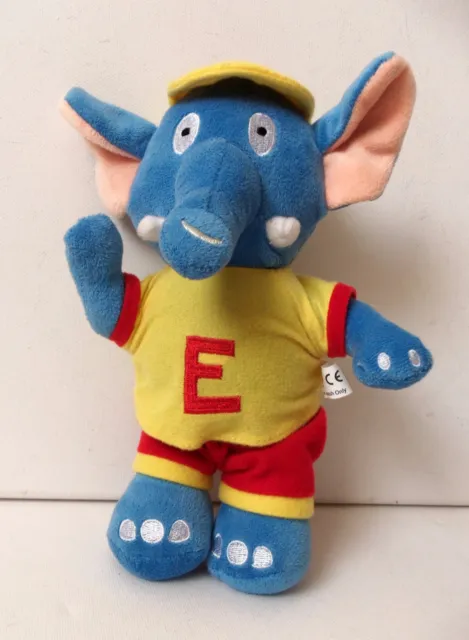 Peluche éléphant bleu jouet doux safari animal sauvage figurine poupée pms 2
