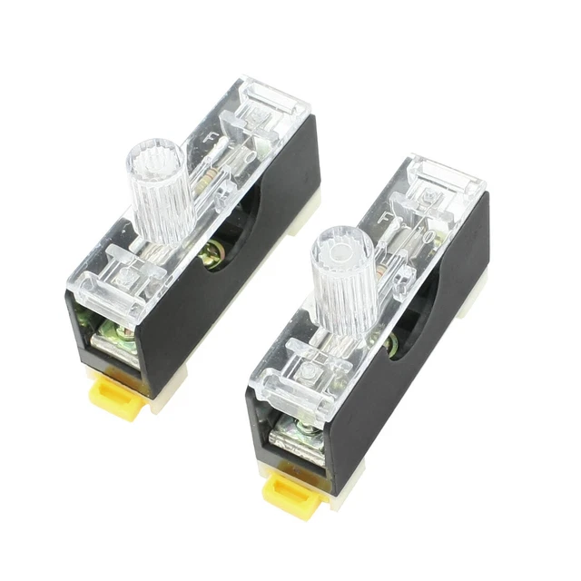 2 Pcs FS-10 AC 250V 10A 1 Pôle 6x30mm Fusibles Support Base