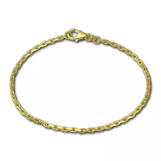 GoldDream 18,5cm Bracelet Ancre Polissage Diamanté 8 Carat 333er or Jaune GDA021