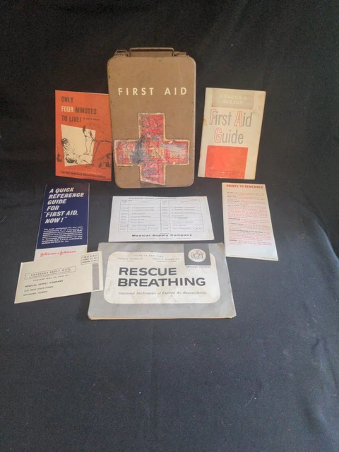 Vintage First Aid Kit 1963 Complete