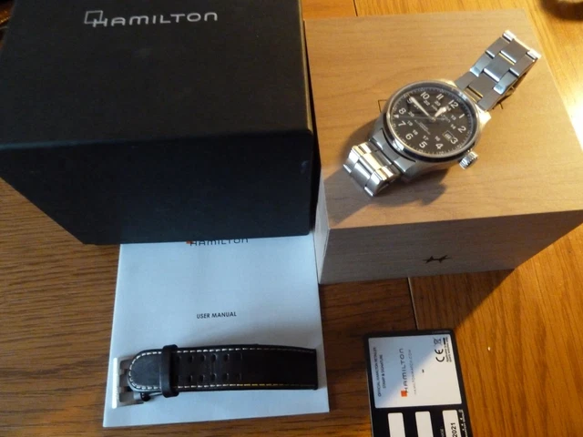 HAMILTON KHAKI FIELD Auto 42mm Modello H70555533 EUR 462 53