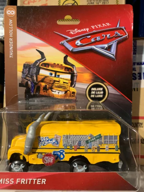 Disney Pixar Cars Miss Fritter Thunder Hollow Deluxe Mattel 1.55 Scale BNIB