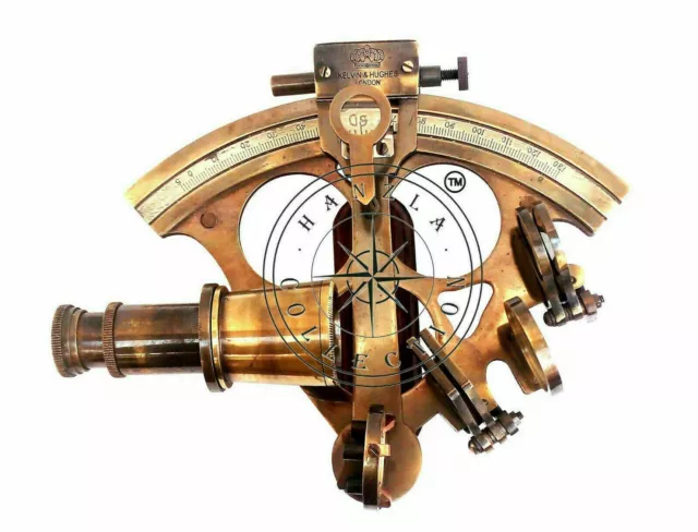 Maritim Messing Sextant Vintage Astrolabium Marine Antik Schiff Instrument