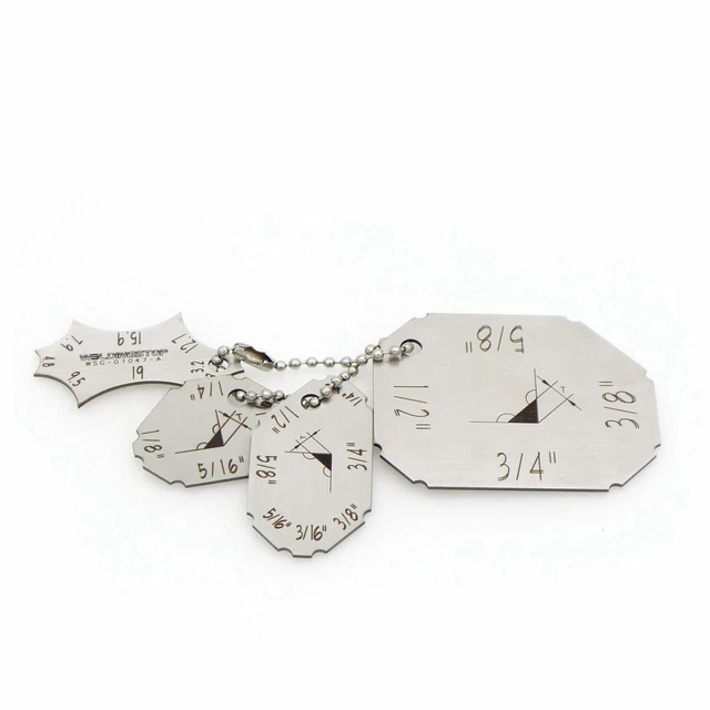 Radius Fillet Gauge Measuring Tool,4pcs Stainless Steel Radius Gauge