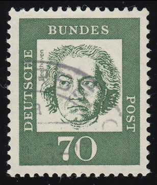 358ya Bedeutende Deutsche 70 Pf Ludwig van Beethoven O