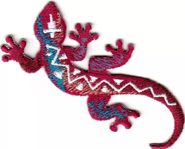 SOUTHWEST LIZARD Iron On Patch Gecko