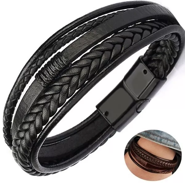 Leder Armband für Damen und Herren Armbänder Anhänger Männer Frauen Unisex Mode