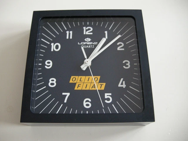 OLIO FIAT LORENZ orologio parete Vintage