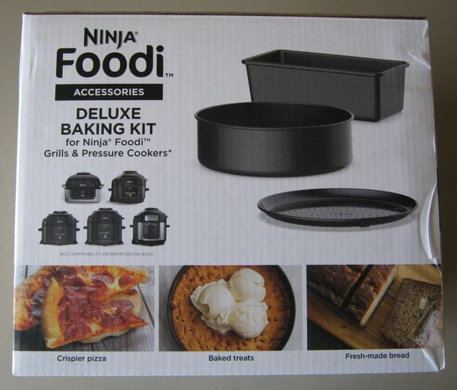 NINJA FOODI DELUXE 3 Piece Bakeware Set Black Deluxe baking kit