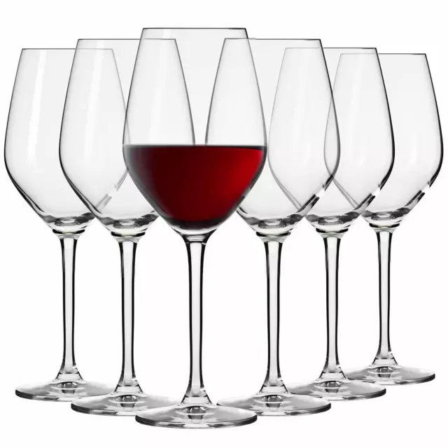Krosno Piccoli Bicchieri Calice Vino Rosso | Set di 6 | 300 ML | (D8J)
