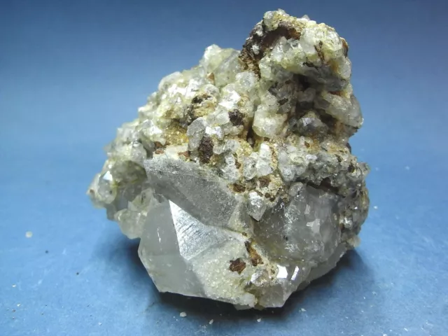 Quarz Perimorphose nach Calcit auf Skalenoeder-Negativ 9,5x8,5x7,5 cm