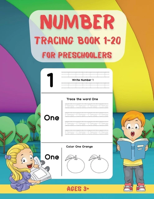 NUMBER TRACING BOOK for Preschoolers 1-20: Learn to Trace Numbers 1 ...