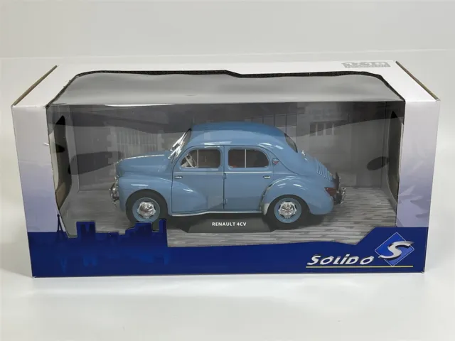 Renault 4CV Bleu 1956 1:18 Echelle Solido 1806604 7