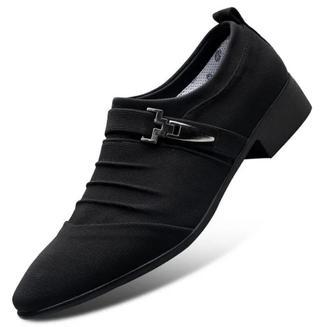 MENS BUSINESS DRESS Pointed Toe Slip On Flats Shoes Male Footwear ...