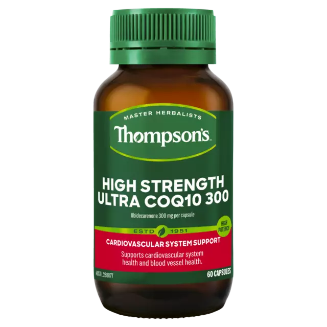 Thompson's High Strength Ultra CoQ10 300 60 Capsules Ubidecarenone 300mg