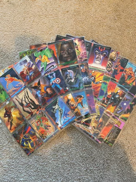 Marvel Masterpiece 1993 Trading Cards Base Set 1-90 Skybox 