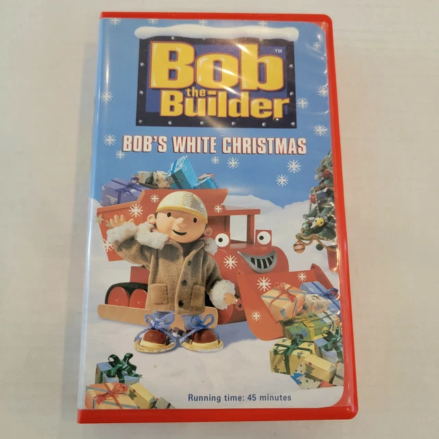 BOB THE BUILDER Bob's White Christmas VHS 2001 HOLIDAY WHITE TAPE