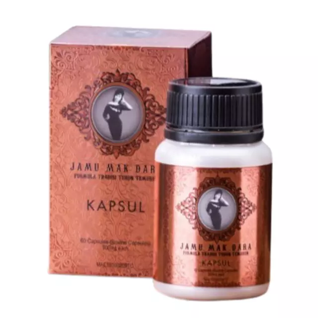 New 1 Bottle (60 Capsules) Original Jamu Mak Dara Natural for Vaginal Tightening