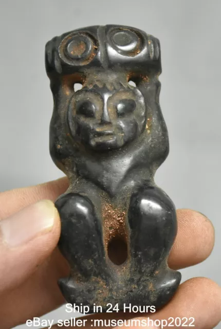 3.2 " Old Chinese Hongshan Culture Dynasty Carving Figure Pendant