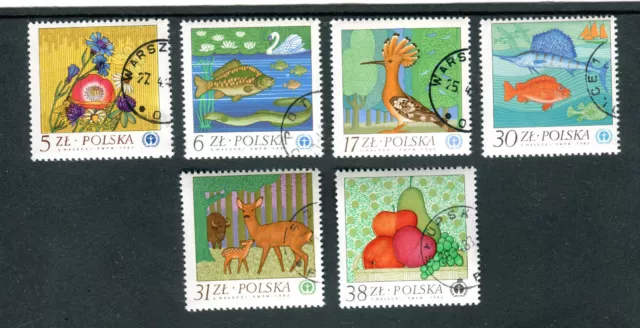 Briefmarken, Polen, Polska, Kpl Satz, Umweltschutz, 1982, gestempelt