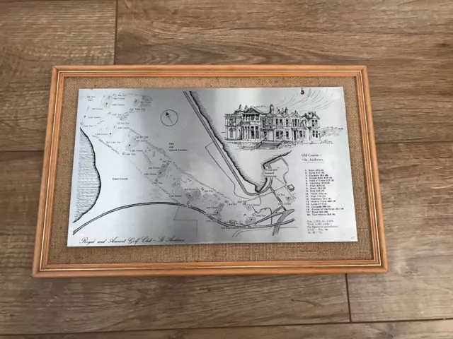 GOLF Club Connoisseur Steel Reproductions FRAMED - ROYAL AND ANCIENT ST ANDREWS