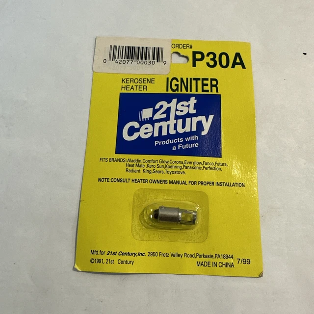 21st Century Kerosene Heater Igniter Part # P30A Style B