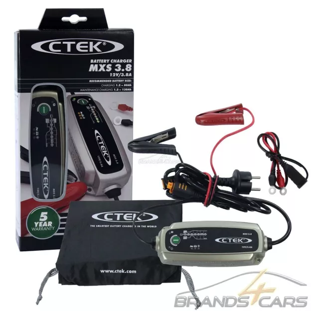 Ctek Mxs 3.8 Erhaltungsgerät  Ladegerät Batterie Ladekabel 12V 0,8/3,8A 31788704